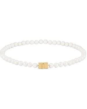 Ivi Collar Kelly Con Detalle De Perlas - Blanco