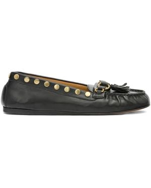 Isabel Marant X Faxel Studded Tassel Loafers - Black