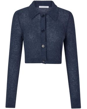 Cecilie Bahnsen Classic Collar Cardigan - Blue