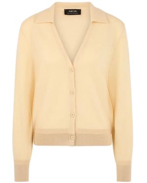 Marc Cain Button-Up Collared Cardigan - Natural