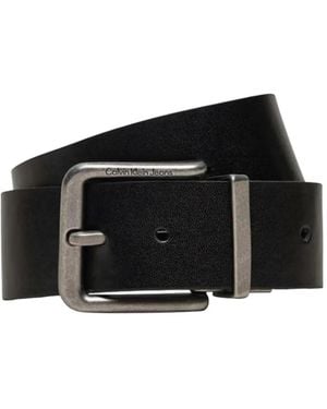 Calvin Klein Reversible Leather Belt - Black