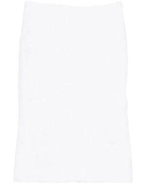 ShuShu/Tong Falda Con Efecto Arrugado - Blanco