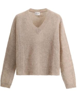 Scaglione Jersey Estilo Boxy Con Cuello En V - Neutro