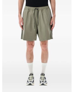 Nike Tech Drawstring-Waist Shorts - Green