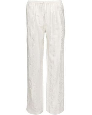 Loulou de Saison Elasticated-Waist Pants - White