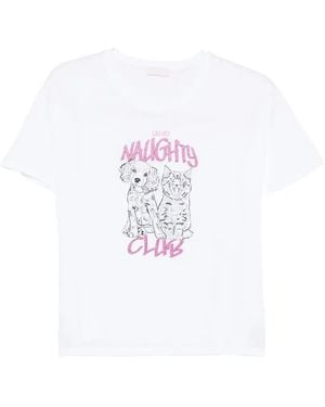 Liu Jo Graphic-Print T-Shirt - White