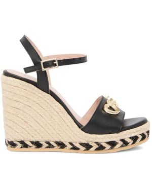Love Moschino Heart Appliqué Espadrilles - Natural
