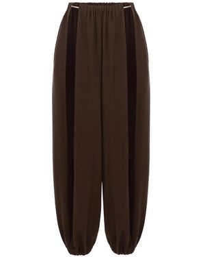 SEEN USERS Pantalones De Chándal Fontana Con Abertura - Marrón