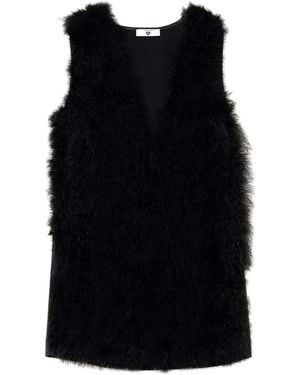 Twin Set Feather-embellished Gilet - Black