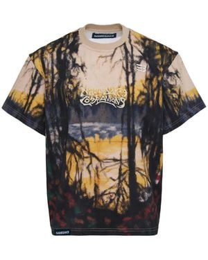 NAMESAKE Camiseta con bosque estampado - Negro