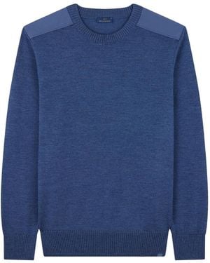Paul & Shark Typhoon Detail Crewneck Sweater - Blue