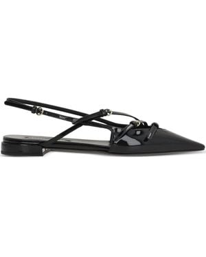 Miu Miu Zapatos de tacón con tira trasera - Negro