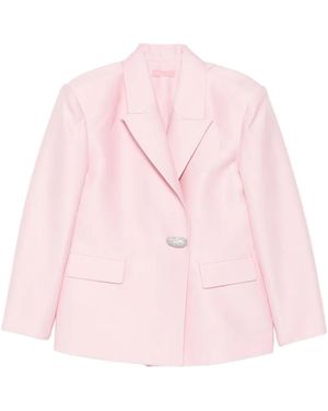 Twentyfourhaitch Marfa Crystal-Embellished Oversized Blazer - Pink
