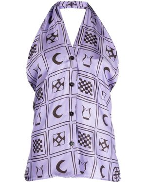 Nanushka Elima Top - Lila