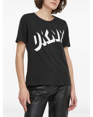 DKNY Camiseta De Manga Corta - Negro