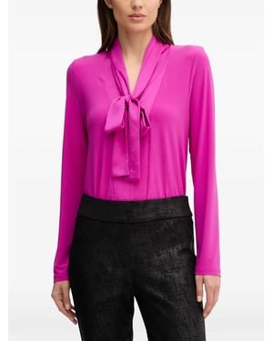 Joseph Ribkoff Bow Blouse - Pink