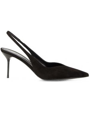 Paris Texas Spitze Lidia Slingback-Pumps - Schwarz