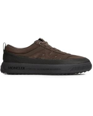 Moncler Baskets Altive En Nubuck Et Daim - Black
