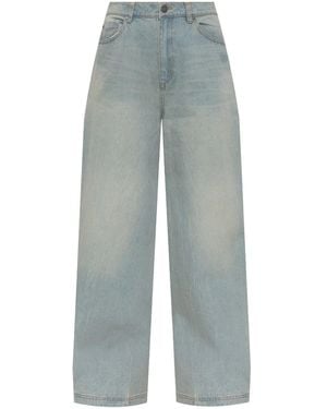 adidas Jean Ample À Détails De Zips - Bleu