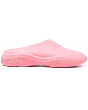 Prada Mules Mellow Con Decorazione - Rosa