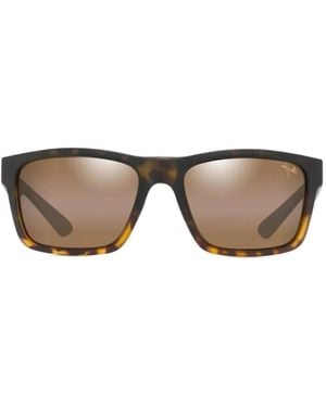 Maui Jim Zonnebril Met Vierkant Montuur - Bruin