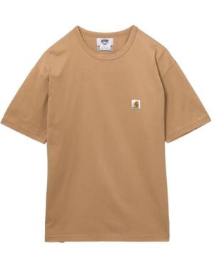Junya Watanabe X Carhartt Logo-Patch T-Shirt - Natural
