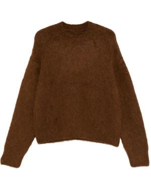 Uma Wang Pullover mit rundem Ausschnitt - Braun