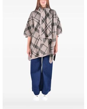 Barbour Vienna Knitted Cape - Blue