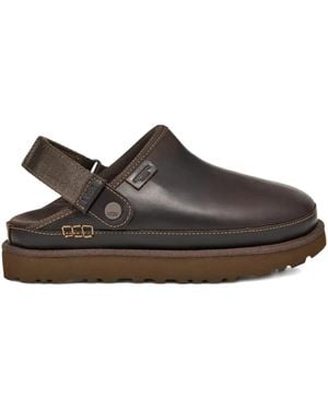 UGG Leren Pumps Met Bandje Aan De Achterkant - Bruin