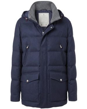 Brunello Cucinelli Jack Met Capuchon - Blauw