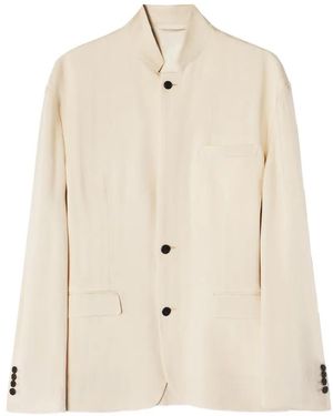 Lanvin Button-Fastening Blazer - Natural