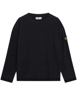 Stone Island Logo-Patch Sweater - Black