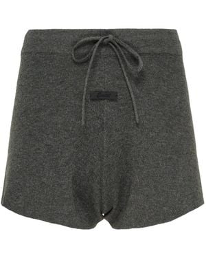 Fear Of God Essentials Logo-Patch Shorts - Grey