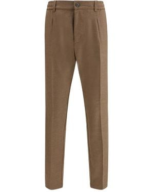Cruna Hose mit Faltendetails - Braun