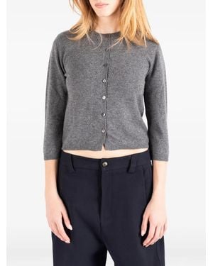 Societe Anonyme Ingrid Cropped-Cardigan Mit Knöpfen - Grau
