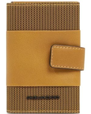 Piquadro Logo-Plaque Card Holder - Natural