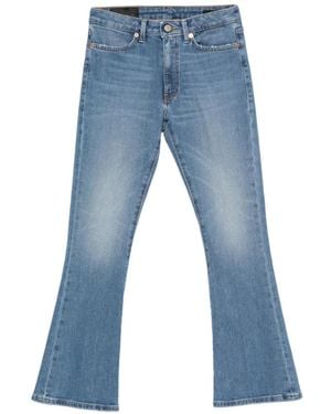 Dondup Button Flared Jeans - Blue
