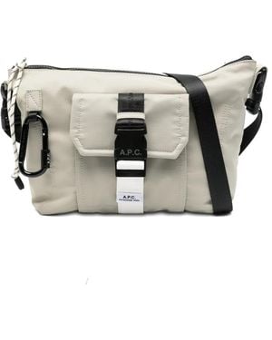 A.P.C. Borsa A Tracolla Trek Con Fibbia - Grigio