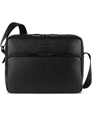 Piquadro Ipad 10.2''Air 10.9''Pro 11' Shoulder Bag - Black
