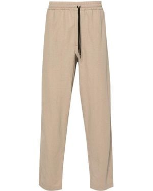 Harris Wharf London Comfort Tapered Trousers - Natural