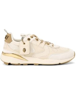 Kurt Geiger Suede Eagle Head Sneakers - White