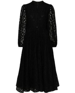 Ana Radu A-Line Lace Maxi Dress - Black