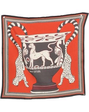 Inoui Edition Leopard-Print Scarf - Red