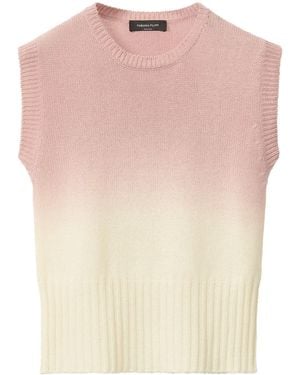 Fabiana Filippi Gradient Effect Vest - Pink