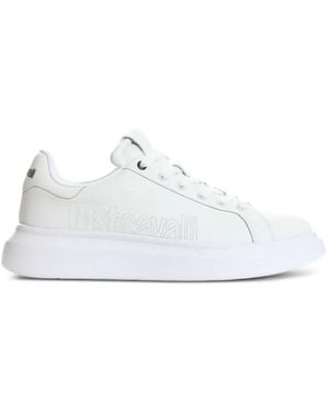 Just Cavalli Platform Trainers - White
