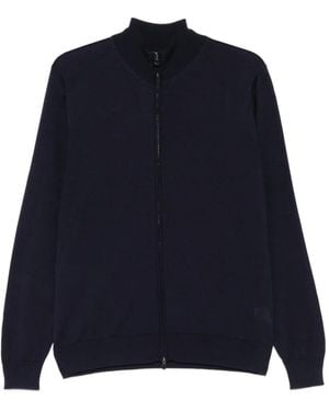 FILIPPO DE LAURENTIIS Zip-Fastening Cardigan - Blue