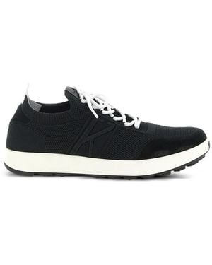 Kiton Suede-Trim Slip-On Trainers - White