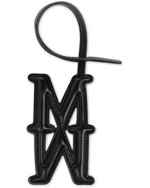 Max Mara Logo Bag Charm - White