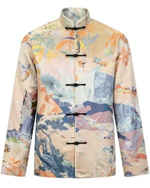 Shanghai Tang X Jacky Tsai Dali Icons Jacket - Blue