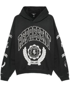 Represent グラフィック パーカー - ブラック